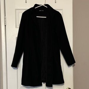 SHEIN Elegant Black Trench Coat